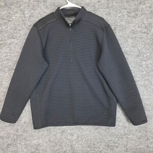 Under Armour Golf‎ Pullover Mens XL Black Sport Storm Performance Quarter Zip